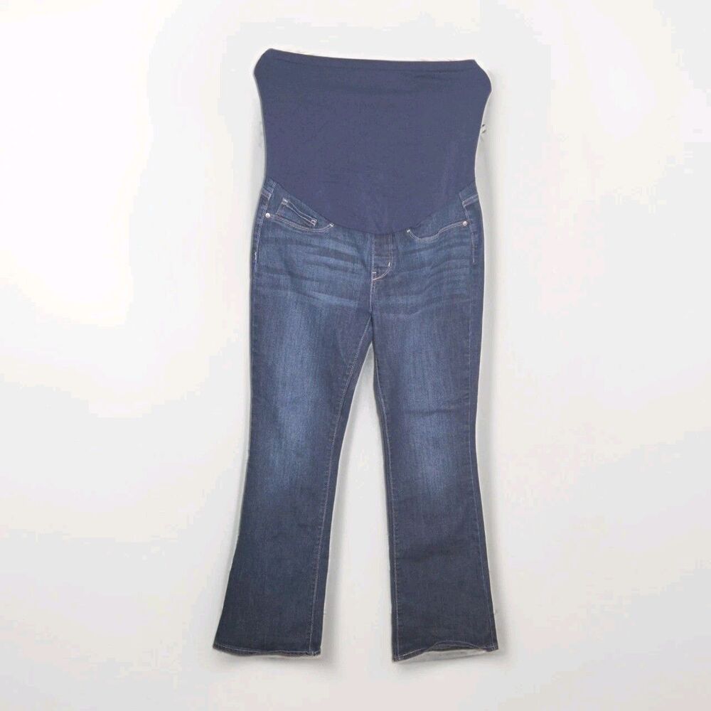Levi Strauss Signature Gold Maternity Jeans Women’s Size L Bootcut Dark Wash